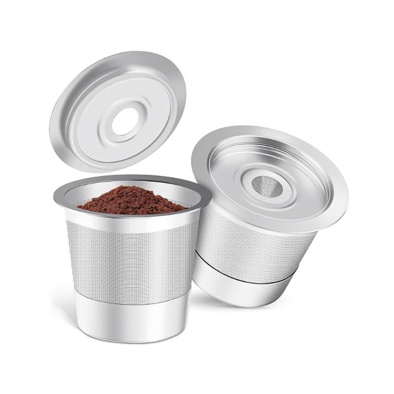 Reusable Coffee Pods for Coffee Maker PB051/CFP101/PB041-304 Stainless Steel K Cups Coffee Filters-Compatibled with Single Serve and Dupli Brew Coffee
