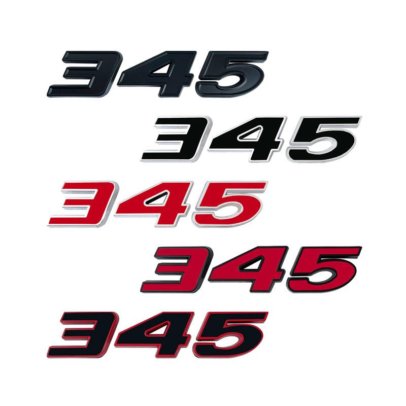 1Pc Metal 3D Car Sticker 392 345 6.4L Emblem Car Fender Side Sticker Rear Trunk Bumper Tail Sticker For Hemi Charger Challenge