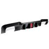 MagicKit for BMW 5 Series F10 M Sport Bumper 10-16 Carbon Look Rear Diffuser with LED Light