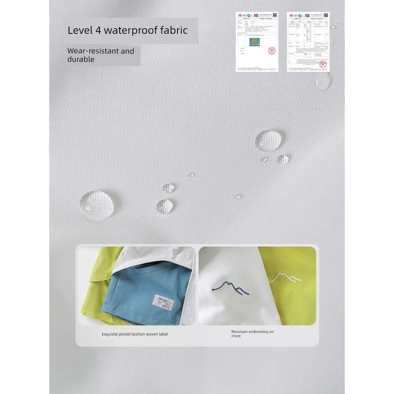 Boys' Waterproof Jacket, New Spring 2025 Children's Spring Clothing, New Toddler Clothing, Baby Children's Clothing Top, Spring Style Trendy