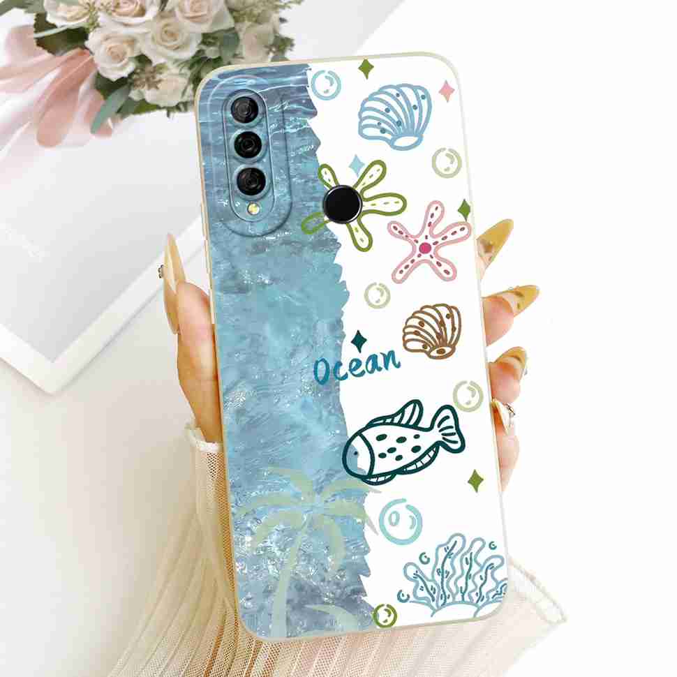 Honor 10i Silicone Phone Case Full Cover For Honor 20 lite 20lite Honor10i Protection Cute Cartoon Girl Design Protective Shell