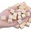 Set of 100 Wooden Building Blocks, Natural Wood, Baby Toy, DIY Educational Toy, 2cm Cubes, for Kids and Babies, DIY Toy, Imagination-Boosting,