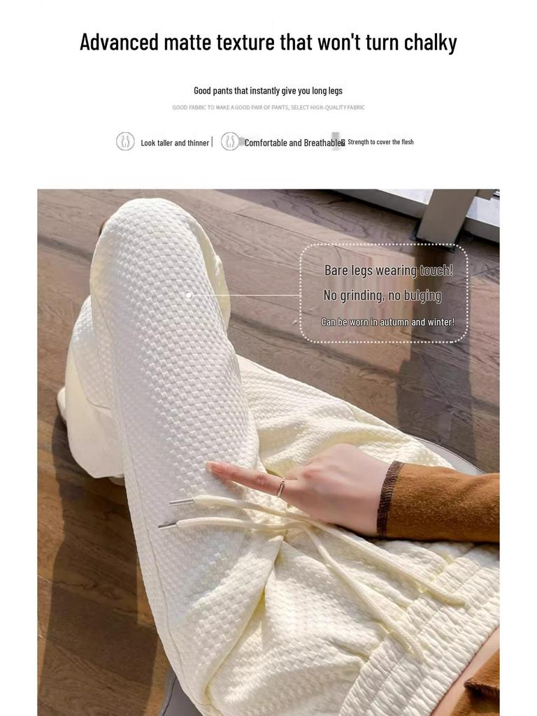 Petite Women's Straight-Leg & Wide-Leg High-Waisted Pants (145cm) - Spring/Autumn Collection