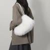 Warm Fluffy Shoulder Bag Soft Plush Tote Bag Portable Women Handbag  Shopping