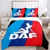 Federa Piumone con Logo Camion DAF alla Moda Set Biancheria da Letto Coperta Morbida e Federe per Ragazzi Singolo_Matrimoniale_Queen_King