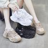 2025 Spring and Summer New Thick-soled Versatile Breathable Dad Shoes Flat-soled Sports Shoes Women's Shoes Little White Shoes Women's Shoes
