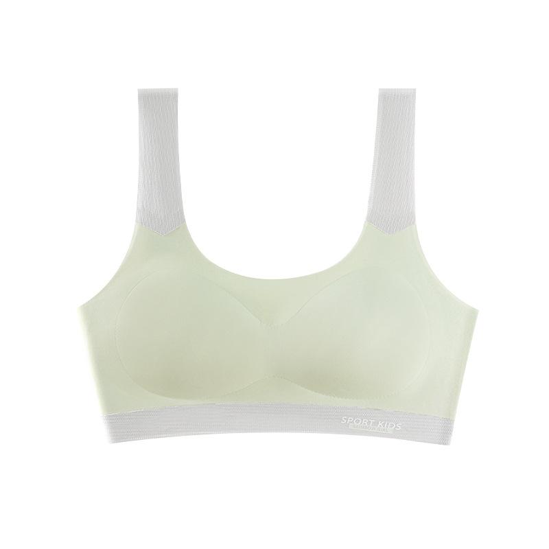 Customized girls' underwear Middle and high school students' development period seamless fixed bra Girls' sports shock-proof breathable vest