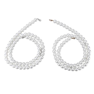 Imitation Pearl Chains Purse Handle Strap Handbag Decoration Replacement Accessories for Women
