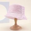 Wind Mixed Color Sequined Bucket Hat Female Fashion Versatile Internet Celebrity Face Small Hat Female Foldable Basin Hat