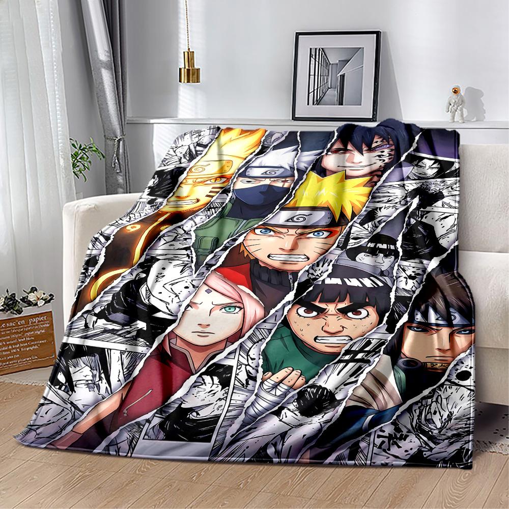Naruto And Nine-tailed Fox Suitable Blanket for Offices, Travel, Living Rooms Also a Good Gift for Friends and Family Suitable for All Seasons.
