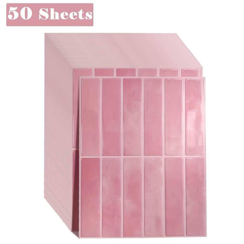 50 Sheets Peel and Stick Wall Tiles Pvc Vinyl Realistic Marble Wall Tiles Self Adhesive 3d Stickers Waterproof Kitchen Bathroom