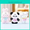 Brown Panda Bear Cat Elephant Rabbit Plush Keychain Toys Cartoon Doll Gifts