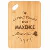 Planche à découper / Plateau apéro - PLANETEE - Maxence d'amour - Bambou - 30x20x1 cm - Trou 24 mm
