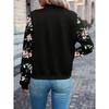 Floral Print Zip Up Jacket, Elegant Long Sleeve Baseball Collar Jacket For Spring & Fall, Women's Clothing