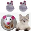 2 Pcs Mouse Shaped Tease Tumbler Playing Toy Kitty Food Dispenser