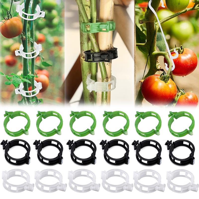 100 Clip Per Piante Rampicanti In PVC, Riutilizzabili, Supporto Per Pomodori E Fiori, 2-2.8 Cm