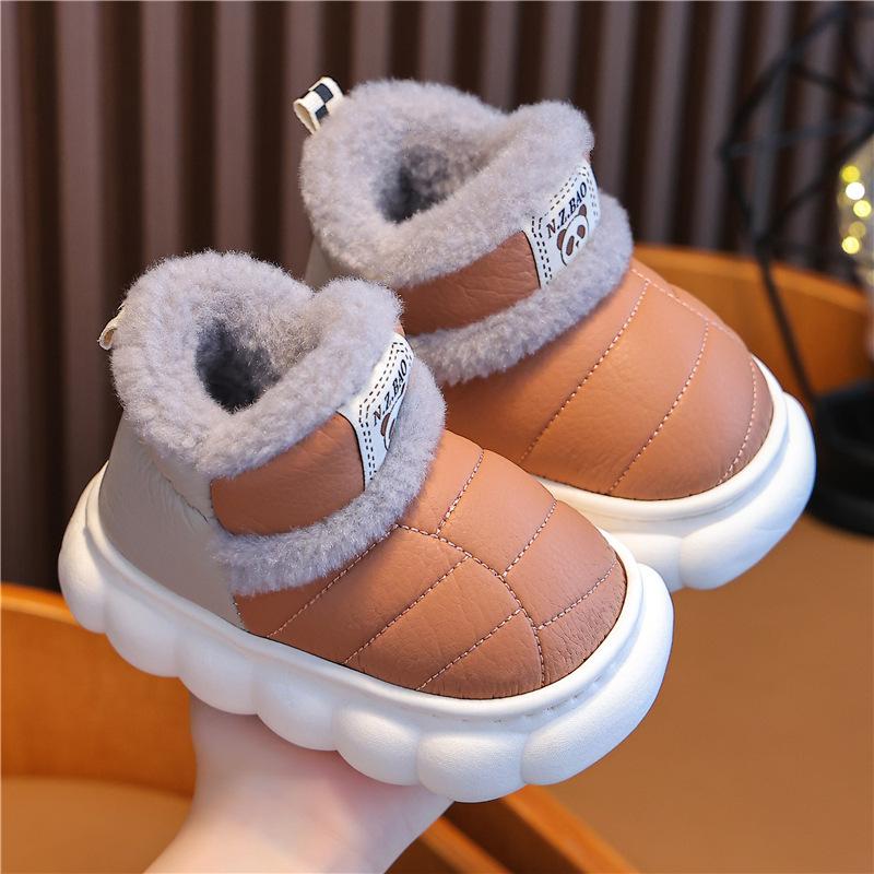 Детские зимние тапочки из хлопка — фото 10