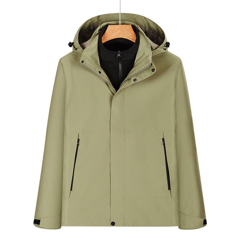 Unisex Waterproof 3-in-1 Detachable Mountaineering Jacket - Warm  Loose Fit XL