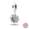 Timeless Genuine Copper Color Zircon Luminous Star Chart Sun Moon Decorative Charms Bead Elements Suitable For 3Mm Authentic Bracelets Jewelry