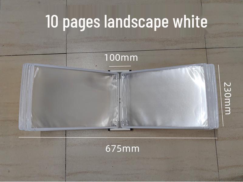 A4 Wandmontierter Klapp-Aktenordner, 5-seitiger SOP-Displayständer