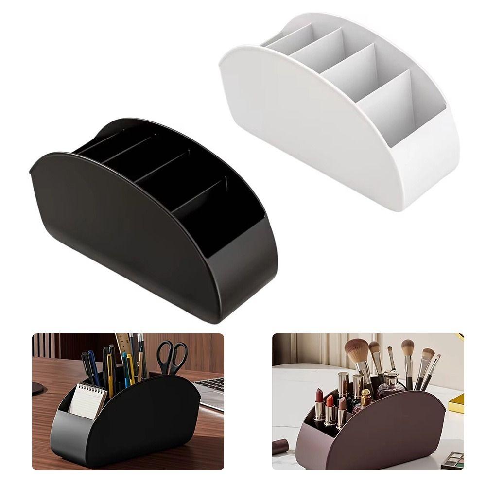 Large Capacity Desktop Organizer 5 Compartments Cosmetic Makeup Brush Holder Cosmetic Storage