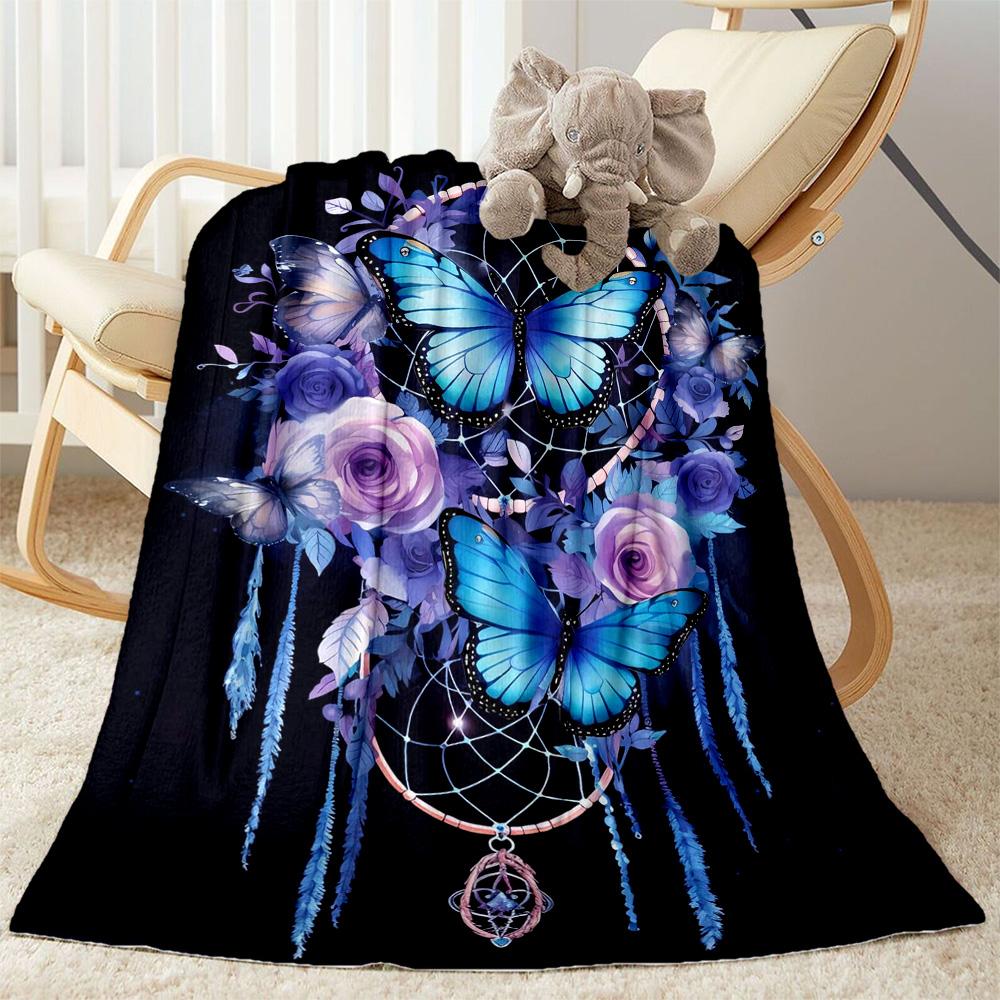 Butterfly Dream Catcher Blanket Comfortable Suitable for Office Chair Seaside Chair for All Seasons Modern Style Gifts For Family Or Friends