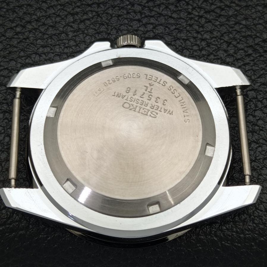 JAPAN SEIKO 5 HERRE AUTOMATISK 6309A OVERNYTTET BLACK DIAL WATCH a426510-2 RL-a426510