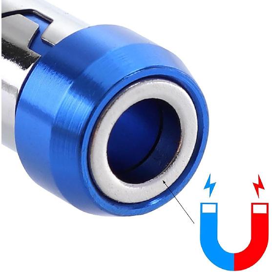 Screwdriver Meonsopoli Head Magnetic Ring for Drill, 6 Pieces Magnetic Screw Ring, Universal Magnetizer for Drill, 1/4"/6.35mm Universal Magnetic Bit