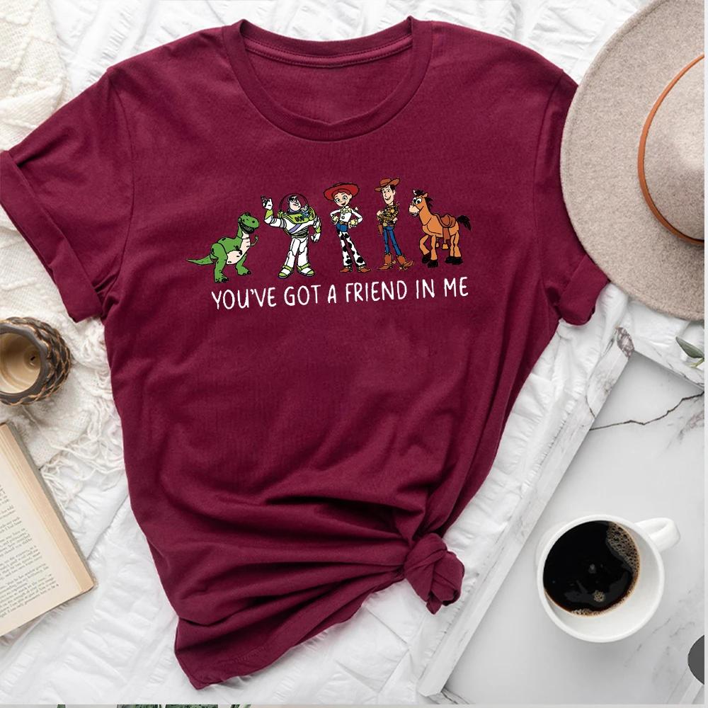Women Streetwear Retro Print TShirt Youve Got A Friend In Me Toy Story Shirt TShirt Mom Gift Y2K Top