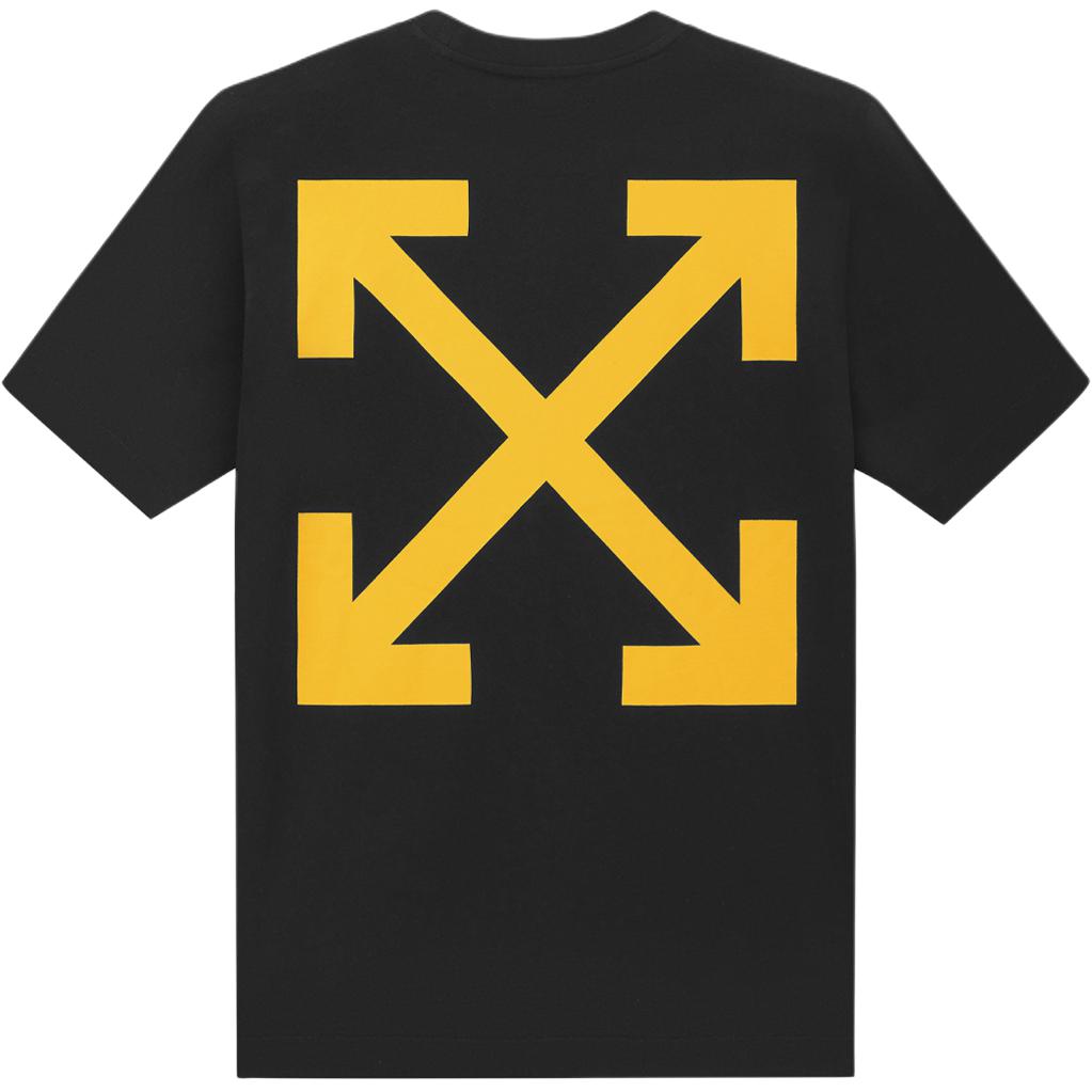 OFF WHITE Flecha Caravana Misericordia Skat Camiseta Manga Corta OMAA119C99JER0061001