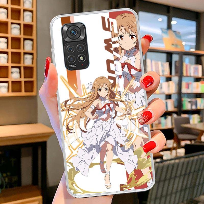 Anime Sword Art Online SAO Cover Phone Case For Xiaomi Redmi Note 15 14 13 12 11 10 Pro Plus 14S 12S 11S 11T 11E 10S Soft Fundas