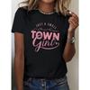 Women's Small Town Girl T-Shirt Comfort Fit Casual Short Sleeve Top