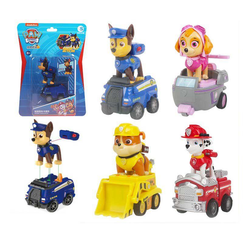 Paw Patrol Rückziehwagen Spielzeug mit Bausteinen für Kinder**