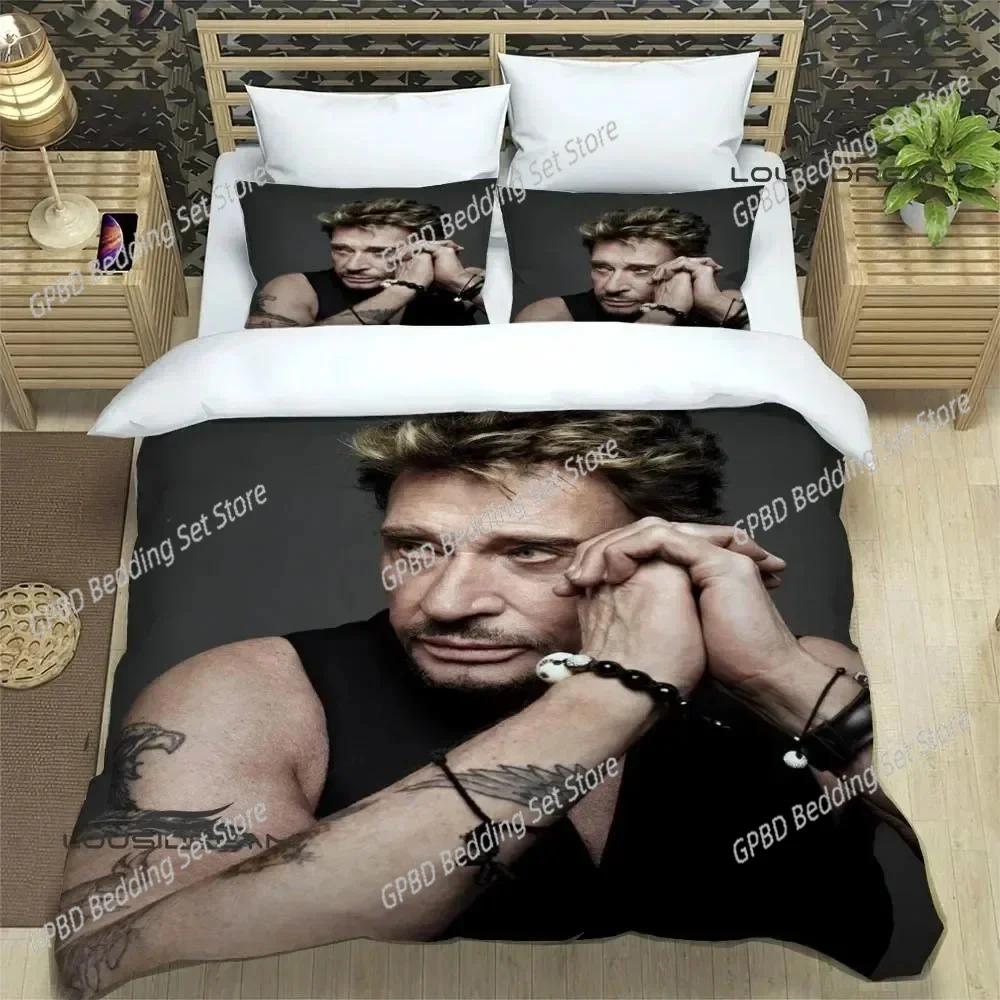 Rock Star Johnny Hallyday Bedding Set Bedroom Soft Modern Bedspreads Comefortable Kids Duvet Cover Quilt Cover And Pillowcase