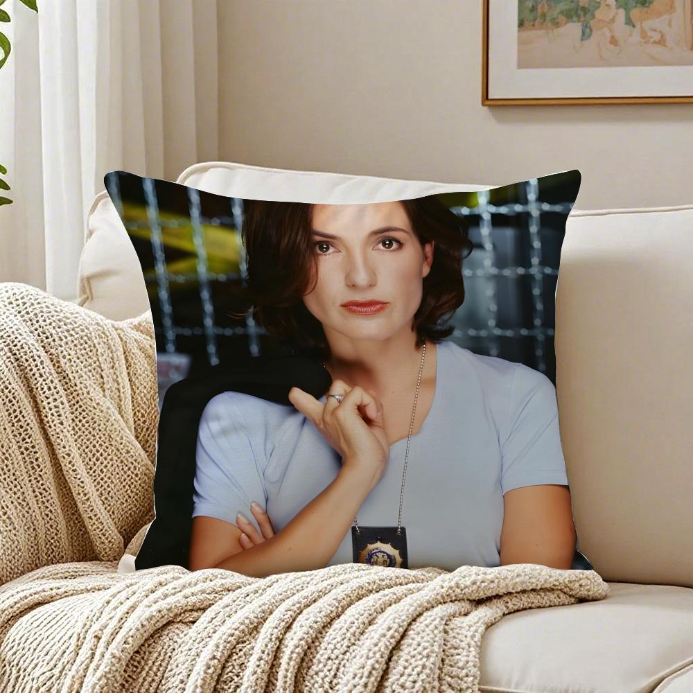 O-Olivia Benson Pillow Svu Character Cushion Cover Pillowcase Anti-Dustmite Living Room Sofa Decor Cushion Room