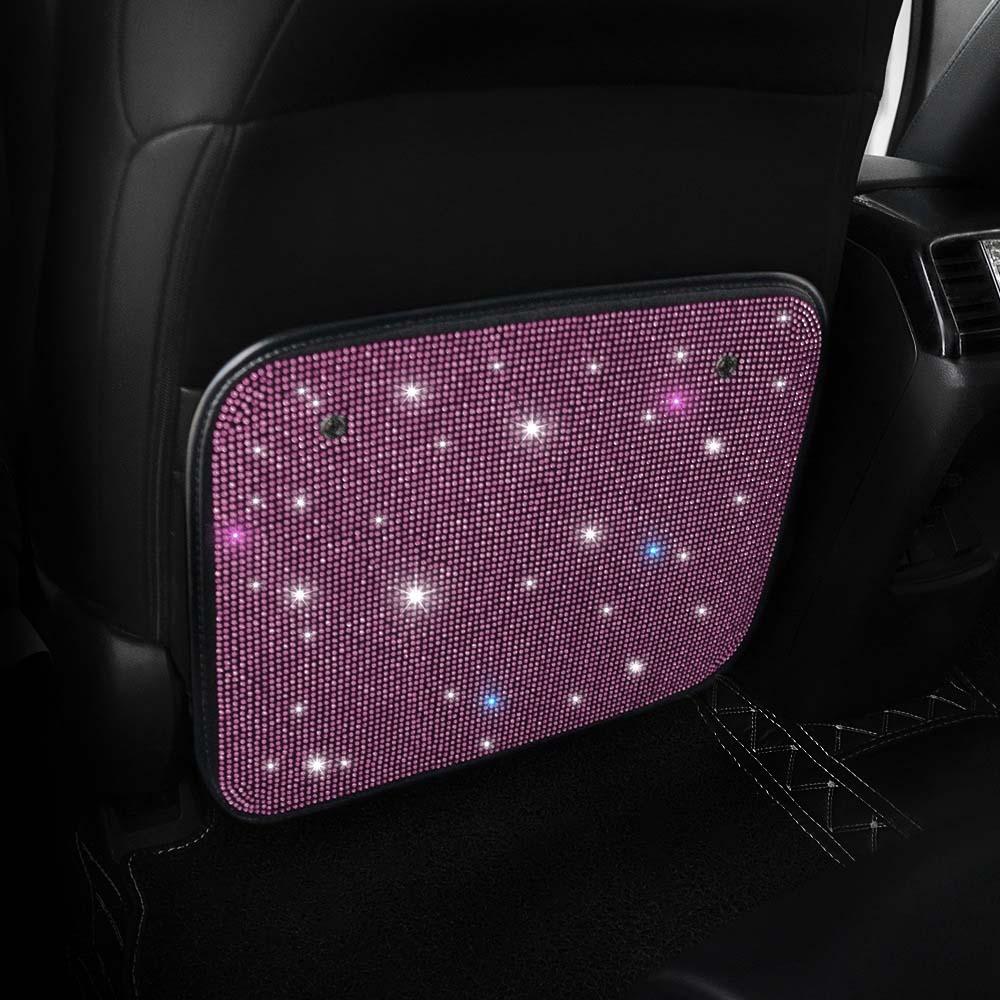 Sparkling Back Seat Protector Rhinestones Car Back Seat Cover Girls Ladies розовый
