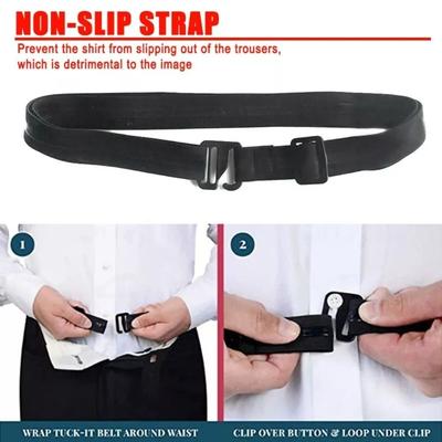 Fashion Non-slip Waistband Nylon Elastic Anti Wrinkle Shirt Stay Best Business Belt