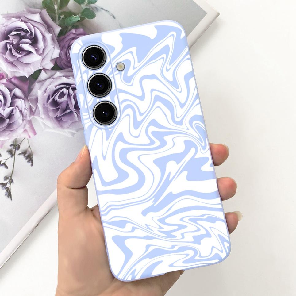 For Samsung S24 Ultra S24 Plus Case For Samsung Galaxy S24 A24+ Phone Cover Cute Cat Moon Night Cow Soft Silicone Case Coque Bag