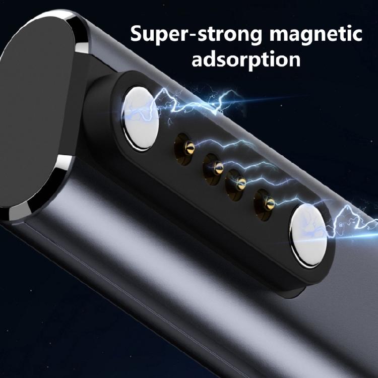 Magnetic Type C to 2/4Pin Charging Adapter 7.62mm Distance with Blue LED Light for Bone Conduction Headsets Smartwatch