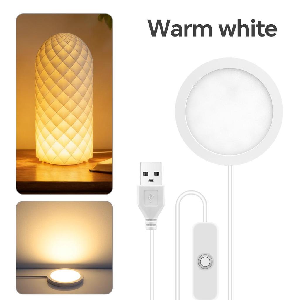USB Pucklicht 5V Ultra-dünnes LED Schranklicht für Küche Kleiderschrank Weinbar Nachttischlampe