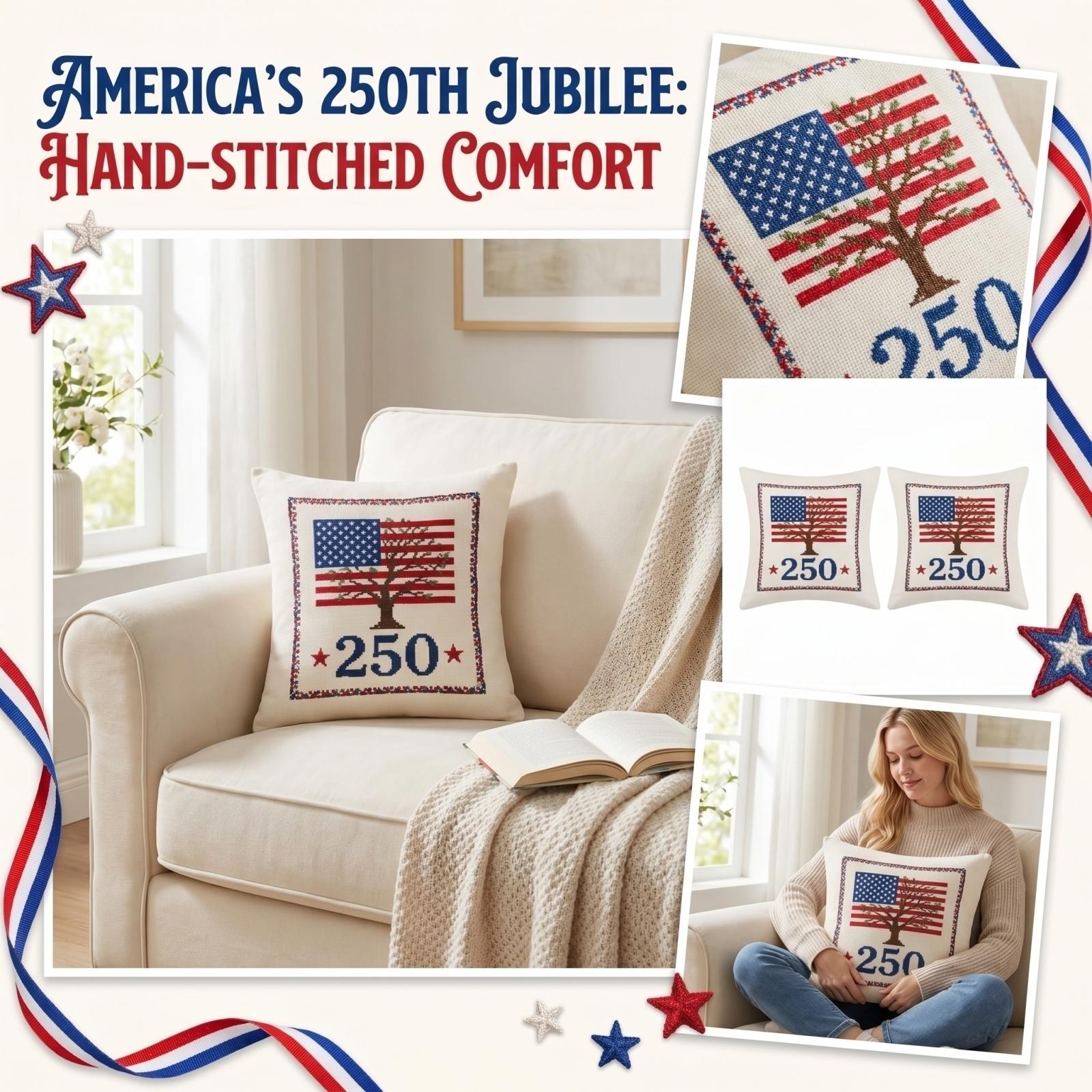 Double-sided 0th Anniversary Cross- Pattern Pillowcase Pillow Insert Not Included One Size 655₽