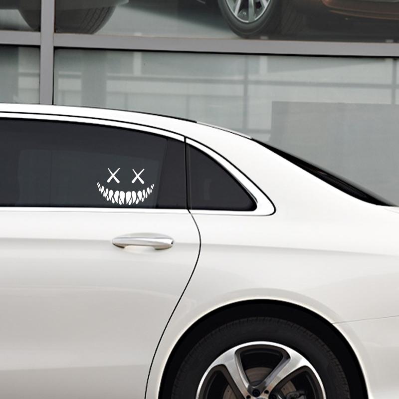 G017 20X13CM Demon Smiling Face Car Stickers Car Sticker Funny Auto Body Styling Decoration Window Sticker Vinyl Waterproof