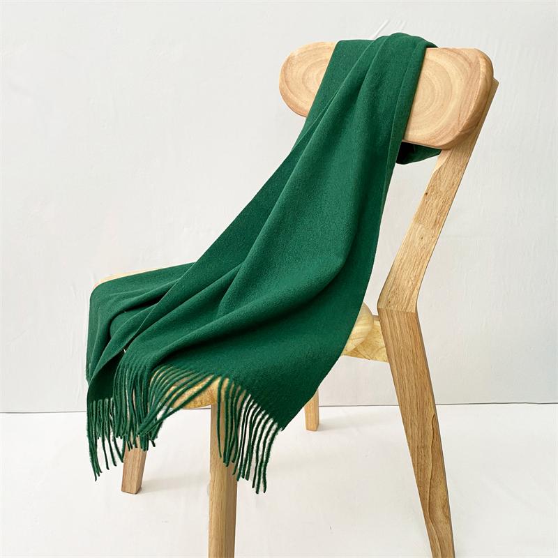 Luxury  Design Solid Cashmere Scarf For Women Winter Pashmina Blanket Lady Warm Thicken Shawl Wrap Tassel Echarpe Poncho