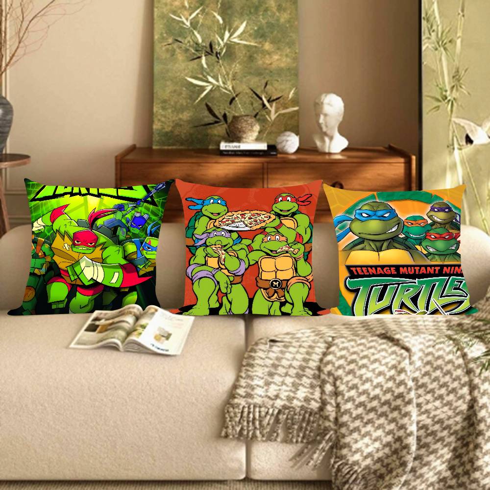 N-Ninja Movie T-Turtles  Pillow Cover for Bedroom Room and Living Room Sofa Decorative Cushion Cover
