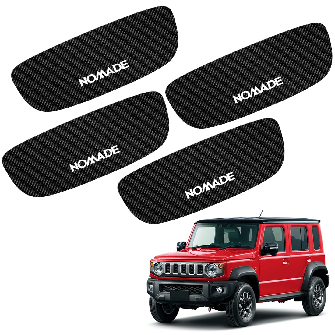 

OuTLife Magnetic Door Bowl Protectors for the New Nomad Designed Exclusively for the Jimny Branded Door Handle Protectors with Custom Logo Scratch and чёрный