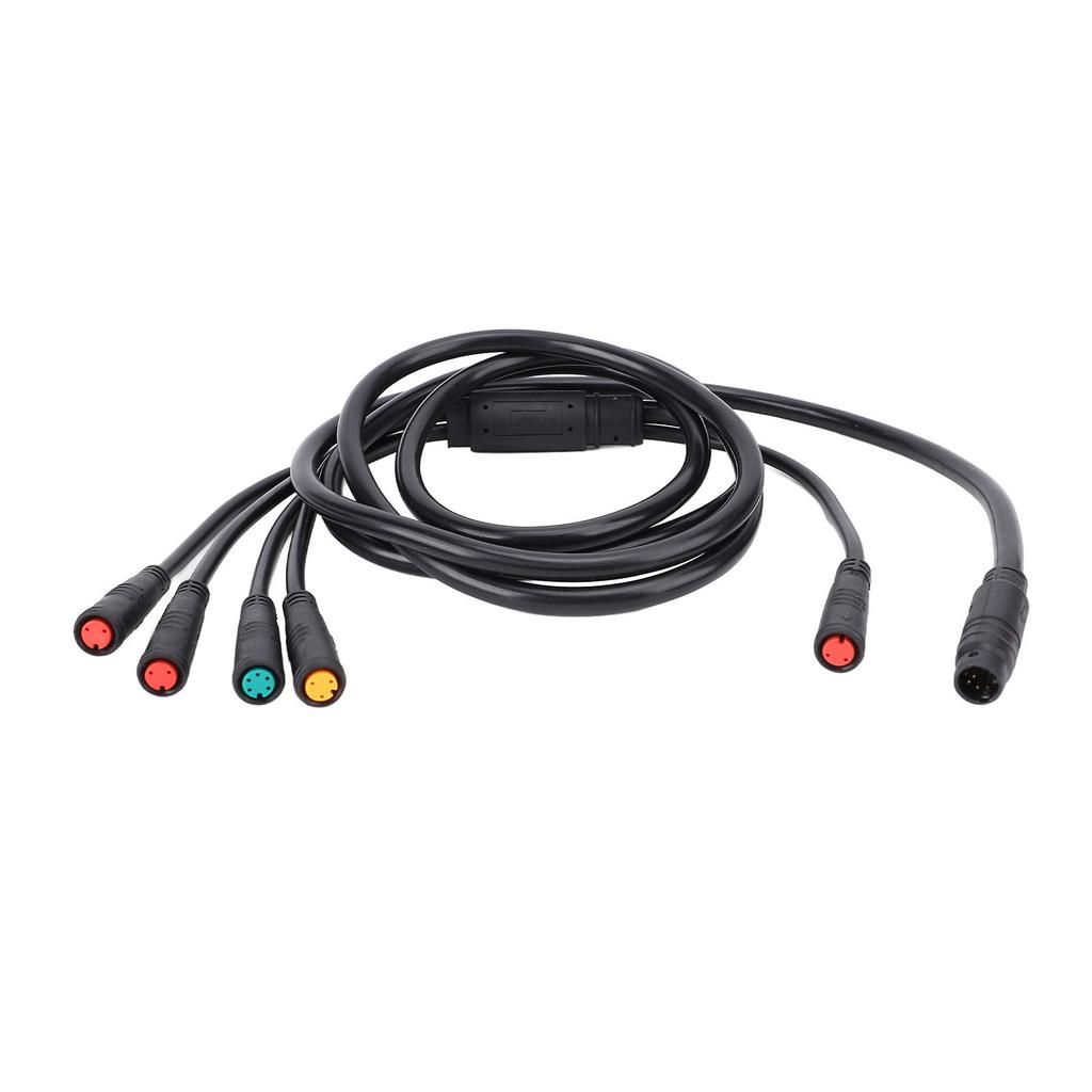 Sine Wave Controller 30A Aluminum Alloy Rain Proof Electric Bike Motor Speed Controller with 5 In 1 Cable for 36V 48V 1000W Motor