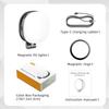 F-680 Portable LED Pocket Light for Outdoor Photography 360-Degree Rotating Foldable Magnetic Mobile Light Photographic Lighting