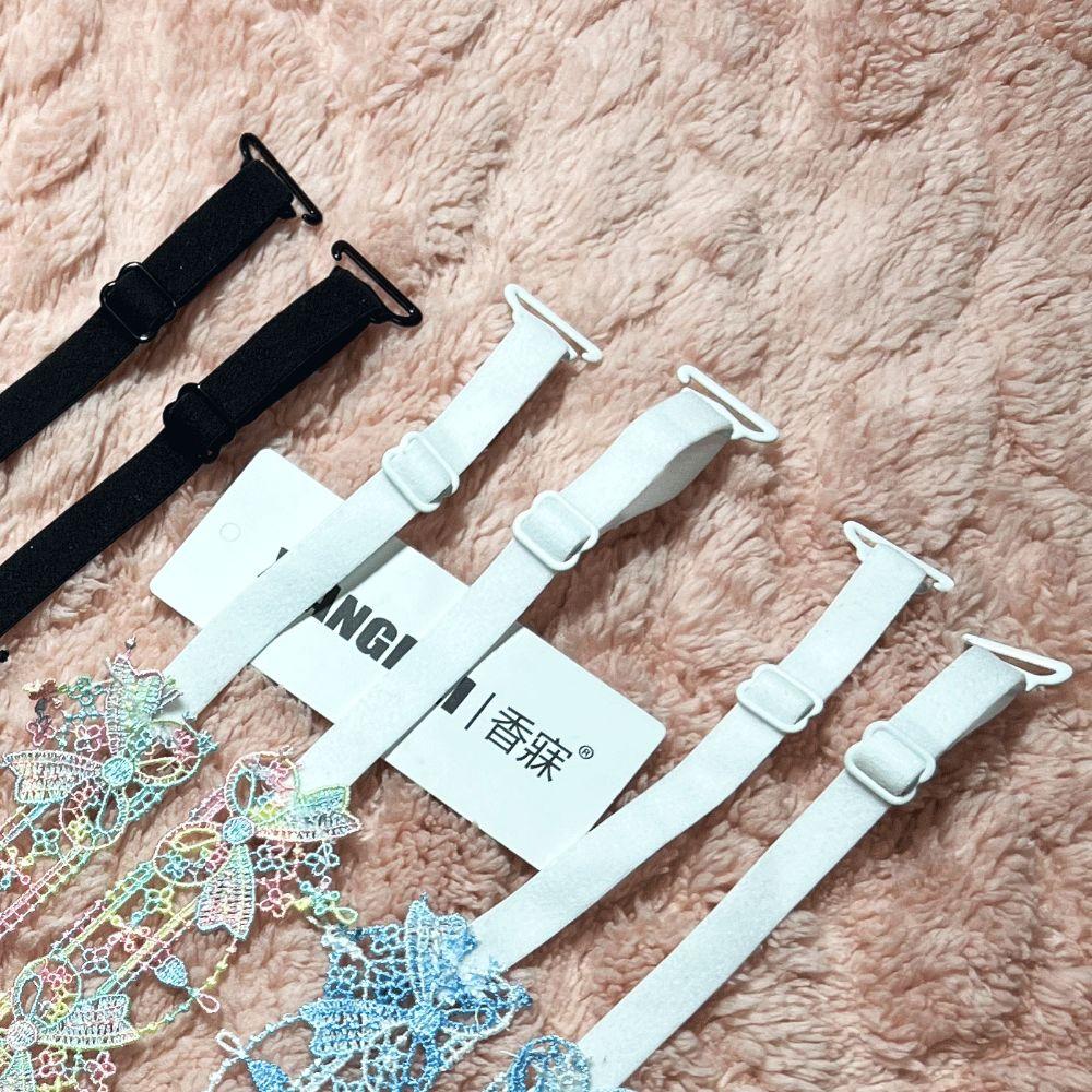Anti-slip Shoulder Straps Adjustable Lace Bowknot Lingerie Strap Fashion Floral Bra Straps Women