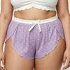 Plussize Ladies Sexy Print Ice Silk Comfortable Loose High Waist Leggings