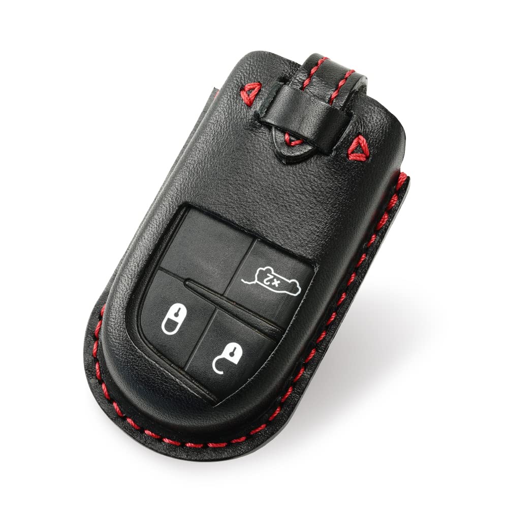

Smart Key Case Compatible with and Charger [Kecha-ya] Fiat, 500X, Jeep, Dodge, Cherokee, Renegade, (fia@t-aBK) чёрный